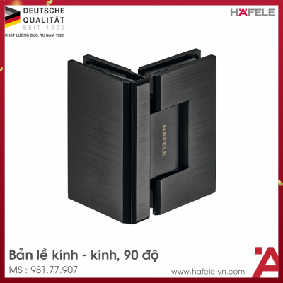Bản Lề Kính - Kính 90º Màu Đen Hafele 981.77.907