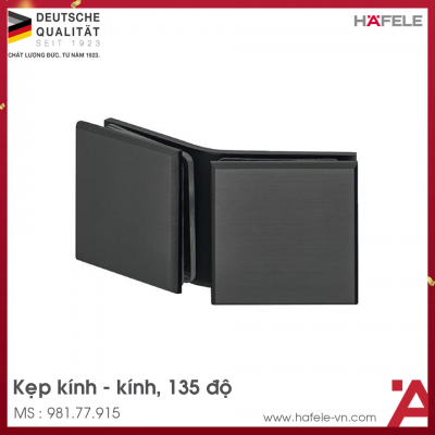 Kẹp Kính - Kính 135º Màu Đen Hafele 981.77.915