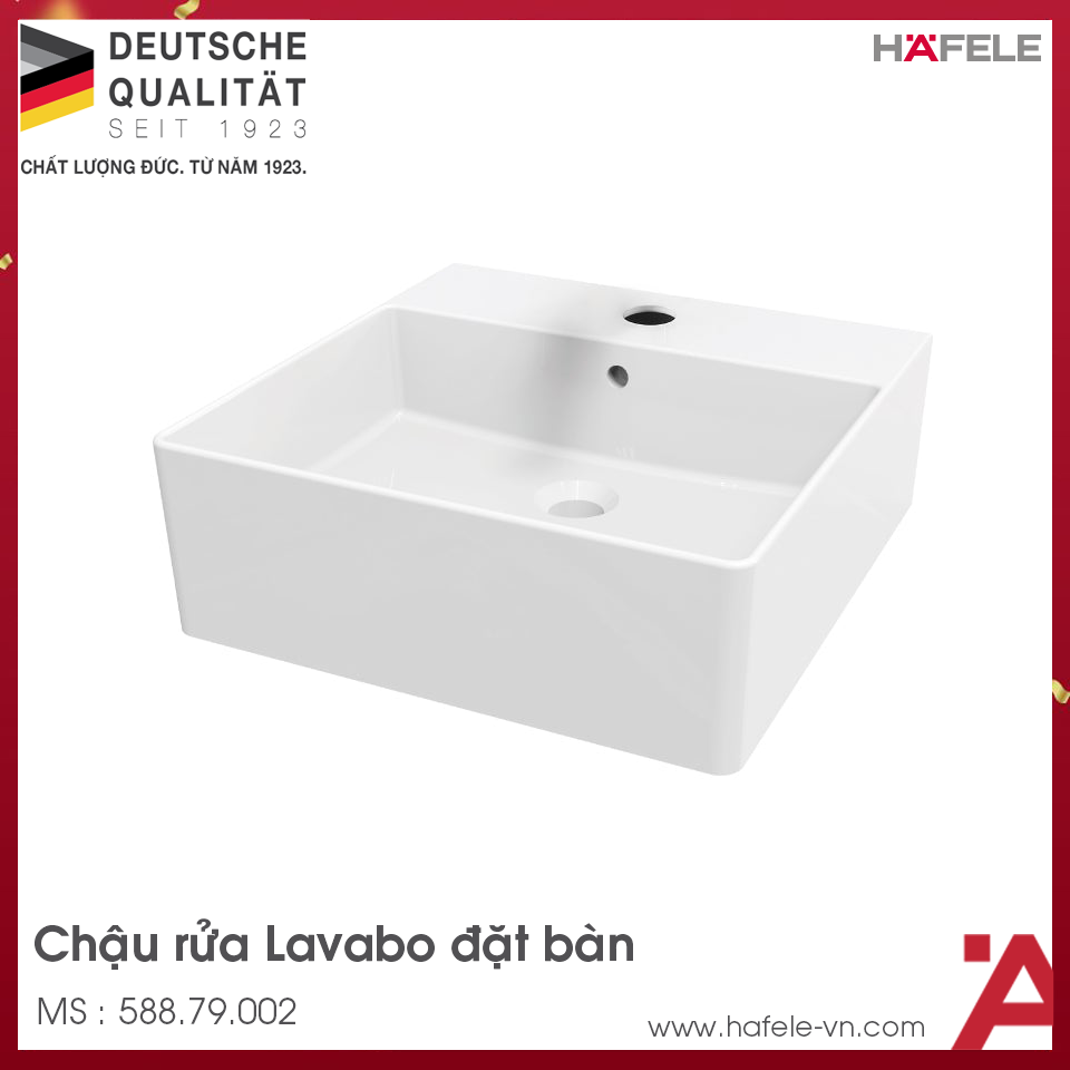 Chậu Sứ Đặt Bàn Sapporo 460 Hafele 588.79.002