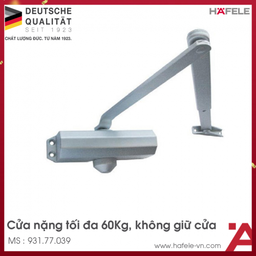Thiết Bị Đóng Cửa Tự Động 60Kg EN3 Hafele 931.77.039
