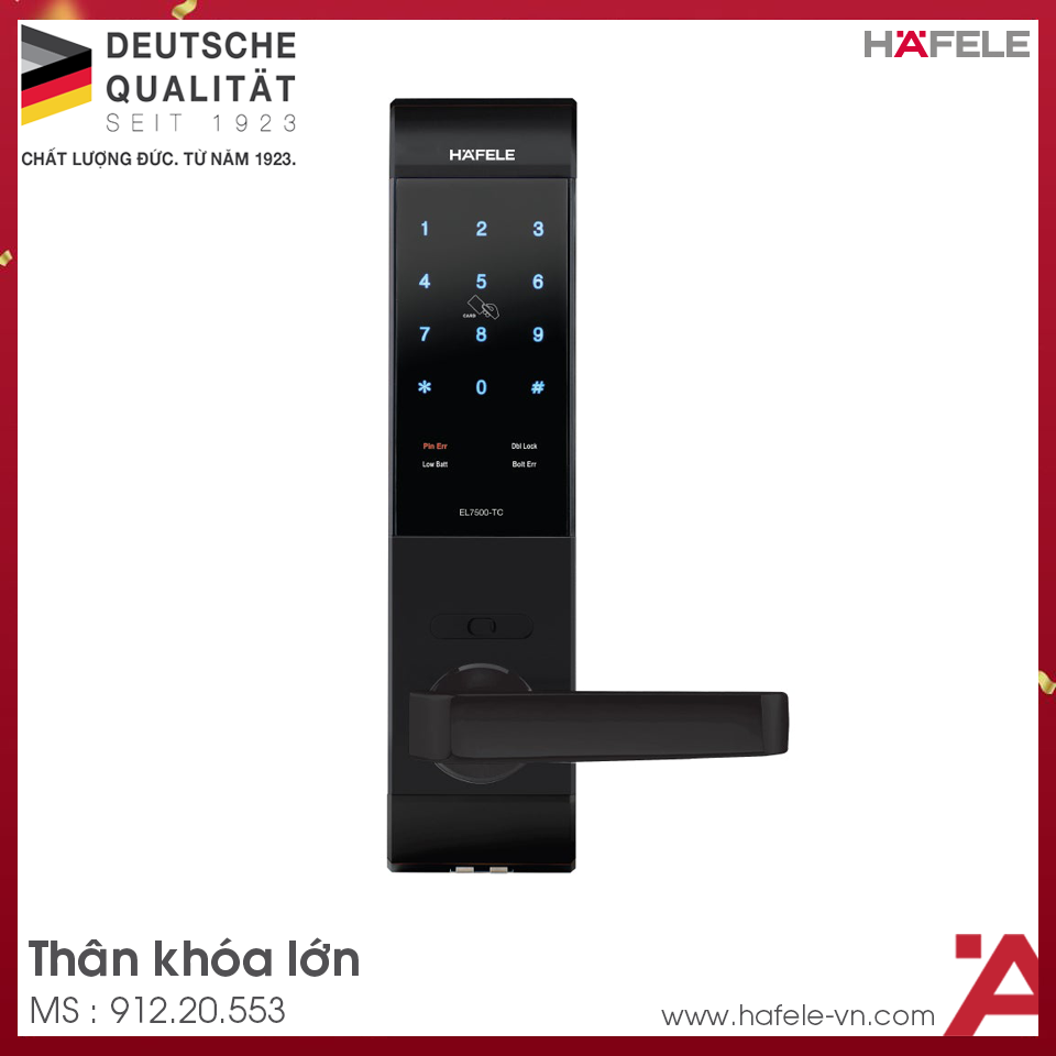 Khóa Điện Tử EL7500-TC Hafele 912.20.553