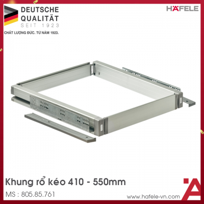 Khung Rổ Kéo 410 - 550mm Tủ Quần Áo Hafele 805.85.761