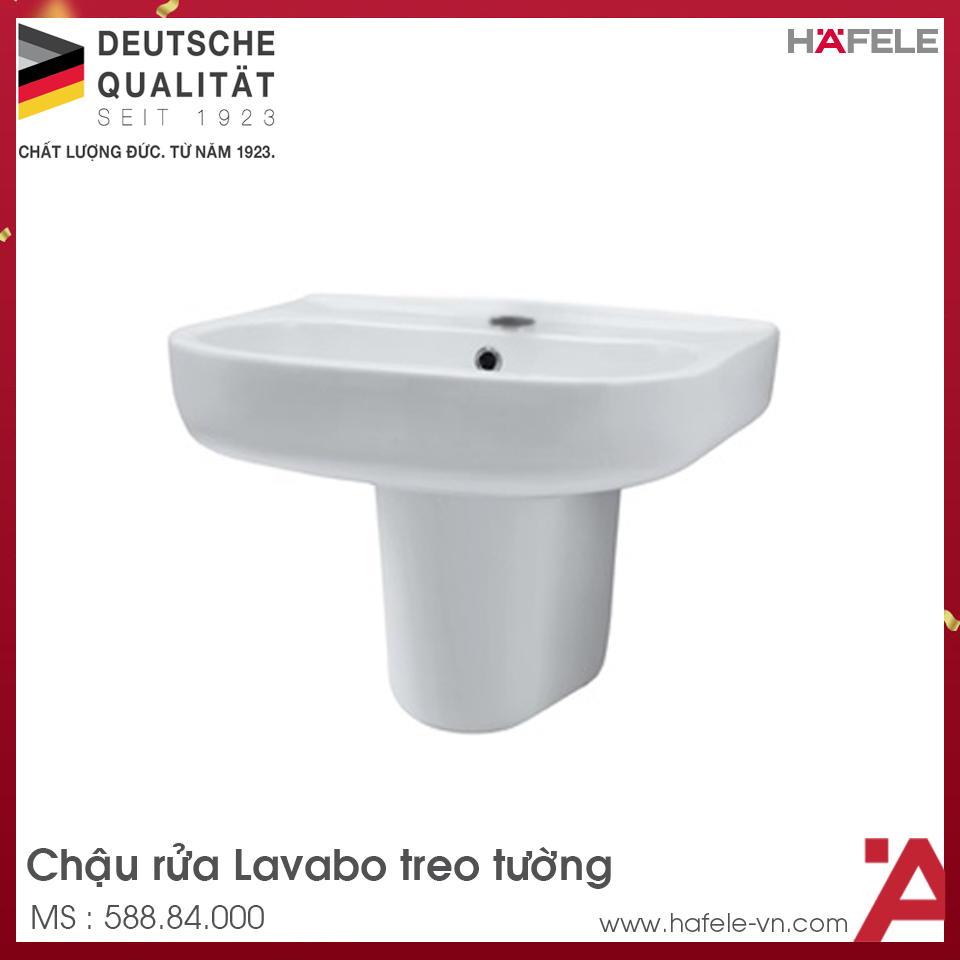 Lavabo Treo Tường Rhine Hafele 588.84.000