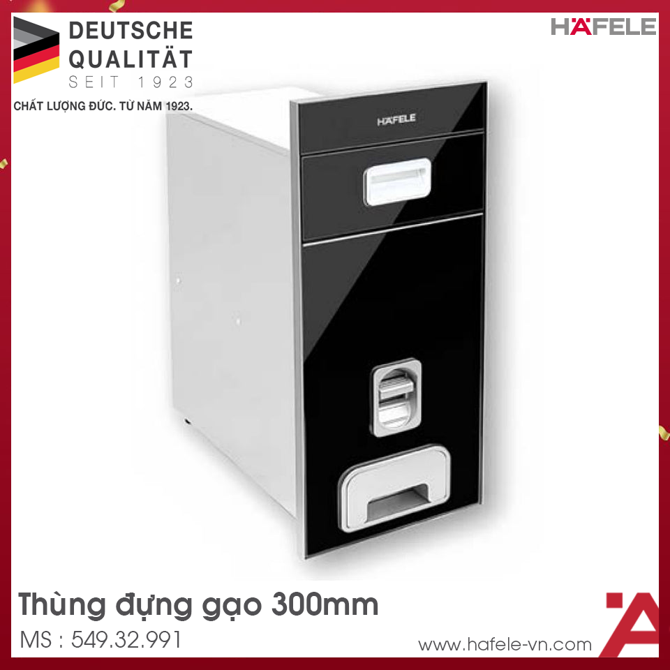 Thùng Đựng Gạo Âm 300mm Hafele 549.32.991