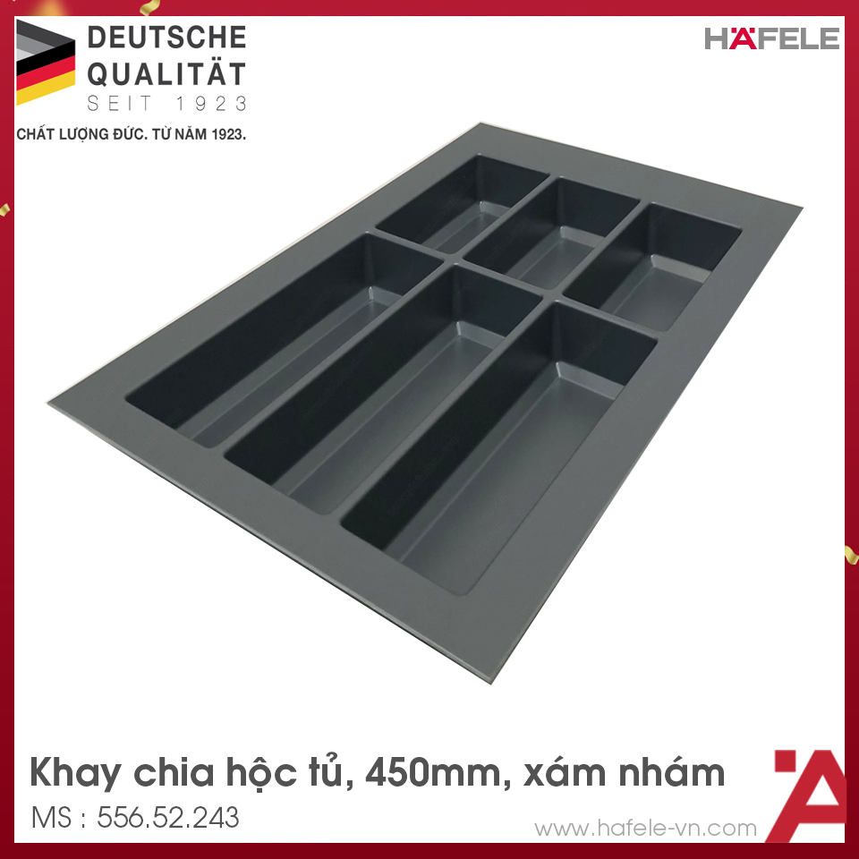 Khay Chia Classico Xám R450mm Hafele 556.52.243