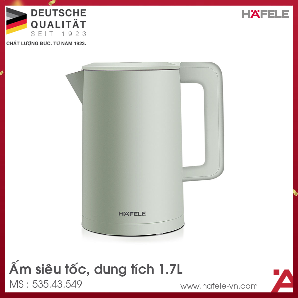 Ấm Đun Nước Siêu Tốc HS-K1706DG Hafele 535.43.549