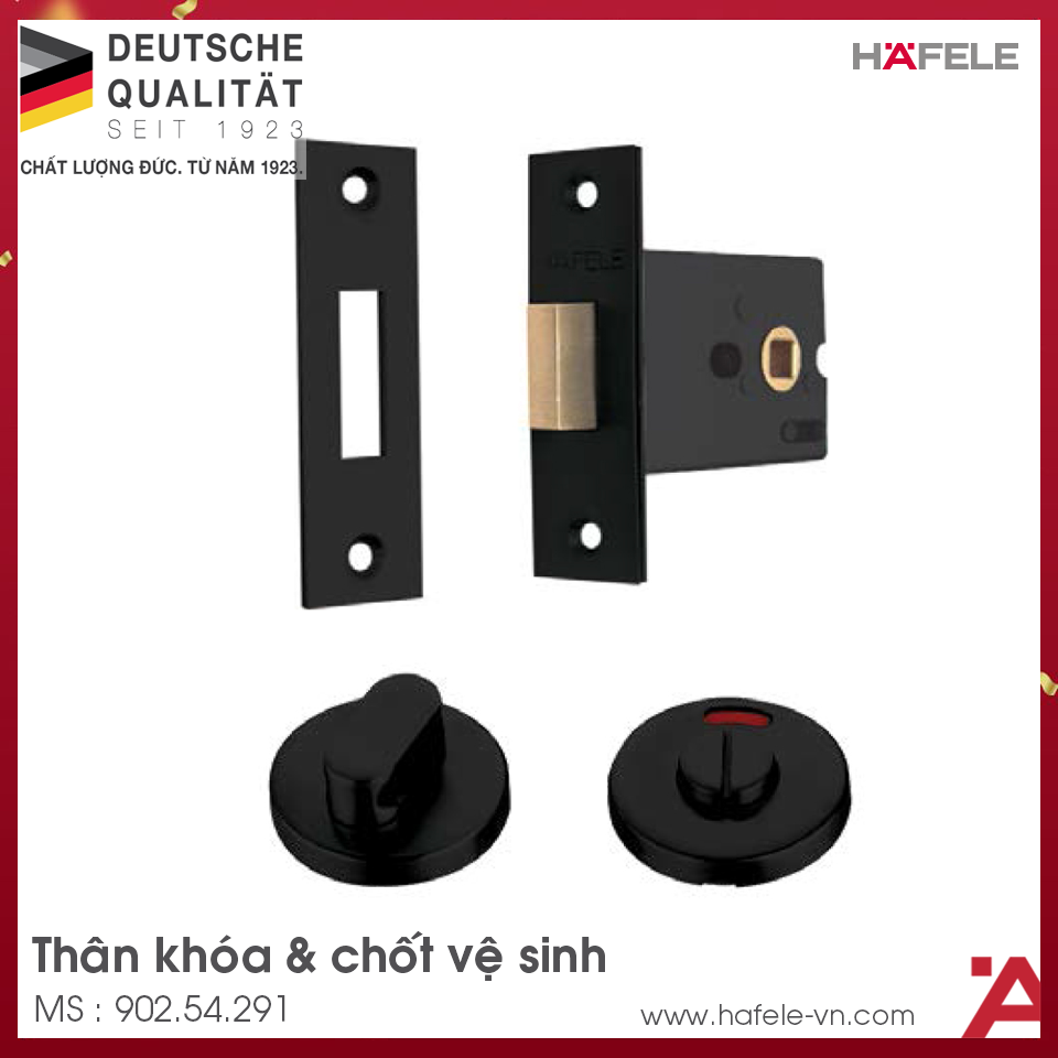 Thân Khóa Và Chốt Vệ Sinh Hafele 902.54.291