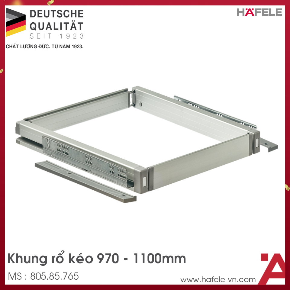 Khung Rổ Kéo 970 - 1100mm Tủ Quần Áo Hafele 805.85.765