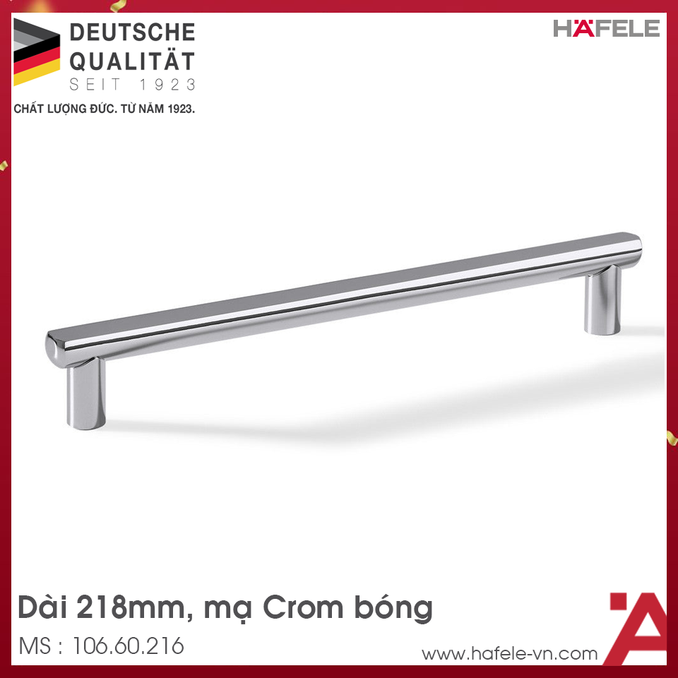 Tay Nắm Tủ 218mm H1560 Hafele 106.60.216
