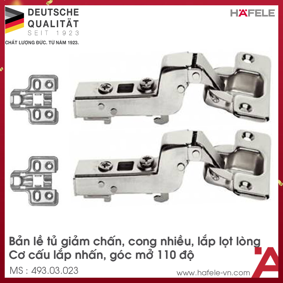 Bản Lề Lọt Lòng Metalla SM DIY 110º Hafele 493.03.023