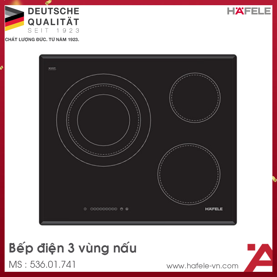 Bếp Điện 3 Vùng Nấu HC-R603P Hafele 536.01.741