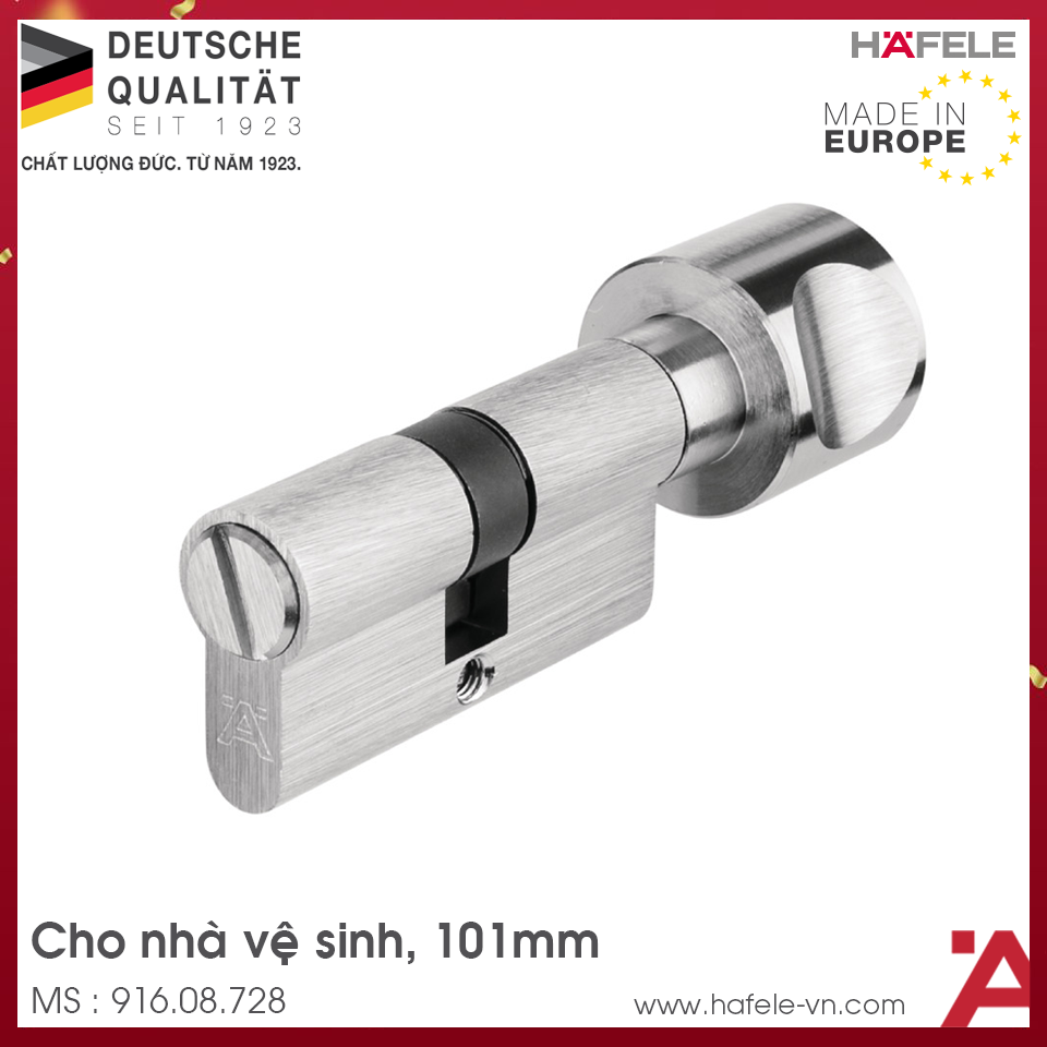 Ruột Khóa Cửa Vệ Sinh 101mm Hafele 916.08.728