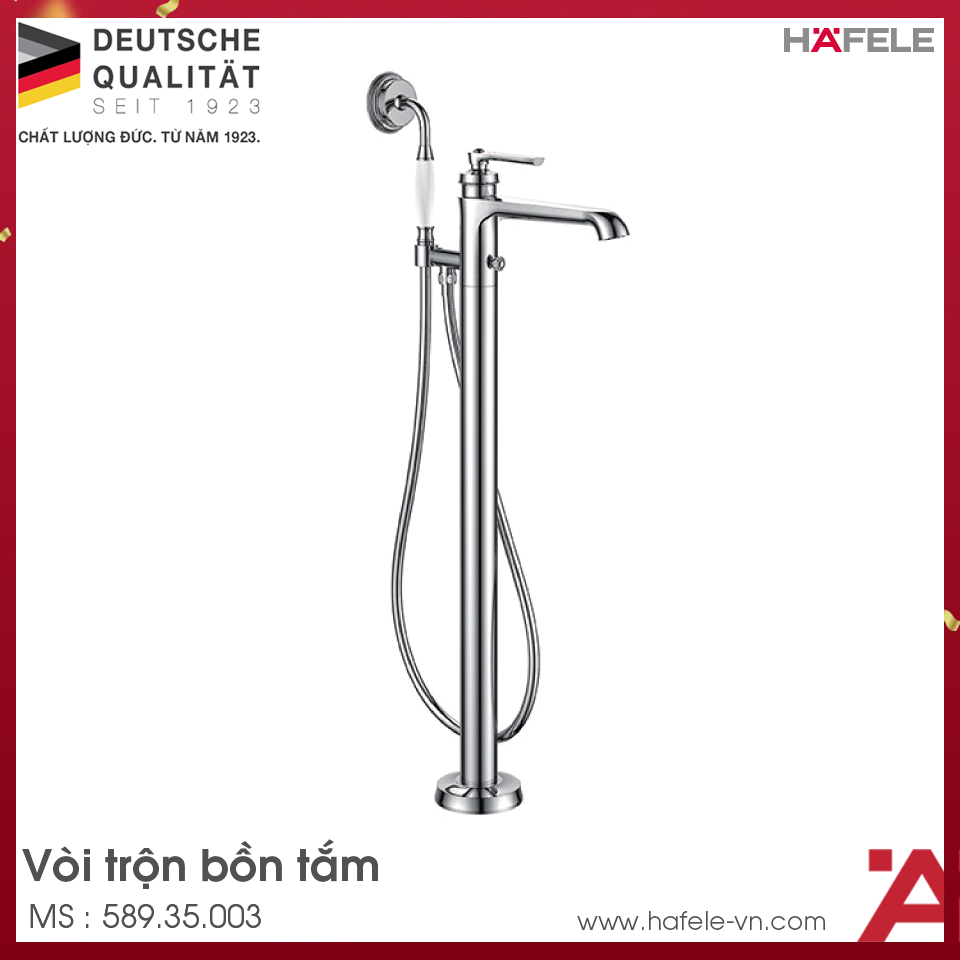 Bộ Trộn Bồn Tắm Đặt Sàn Kyoto Hafele 589.35.003