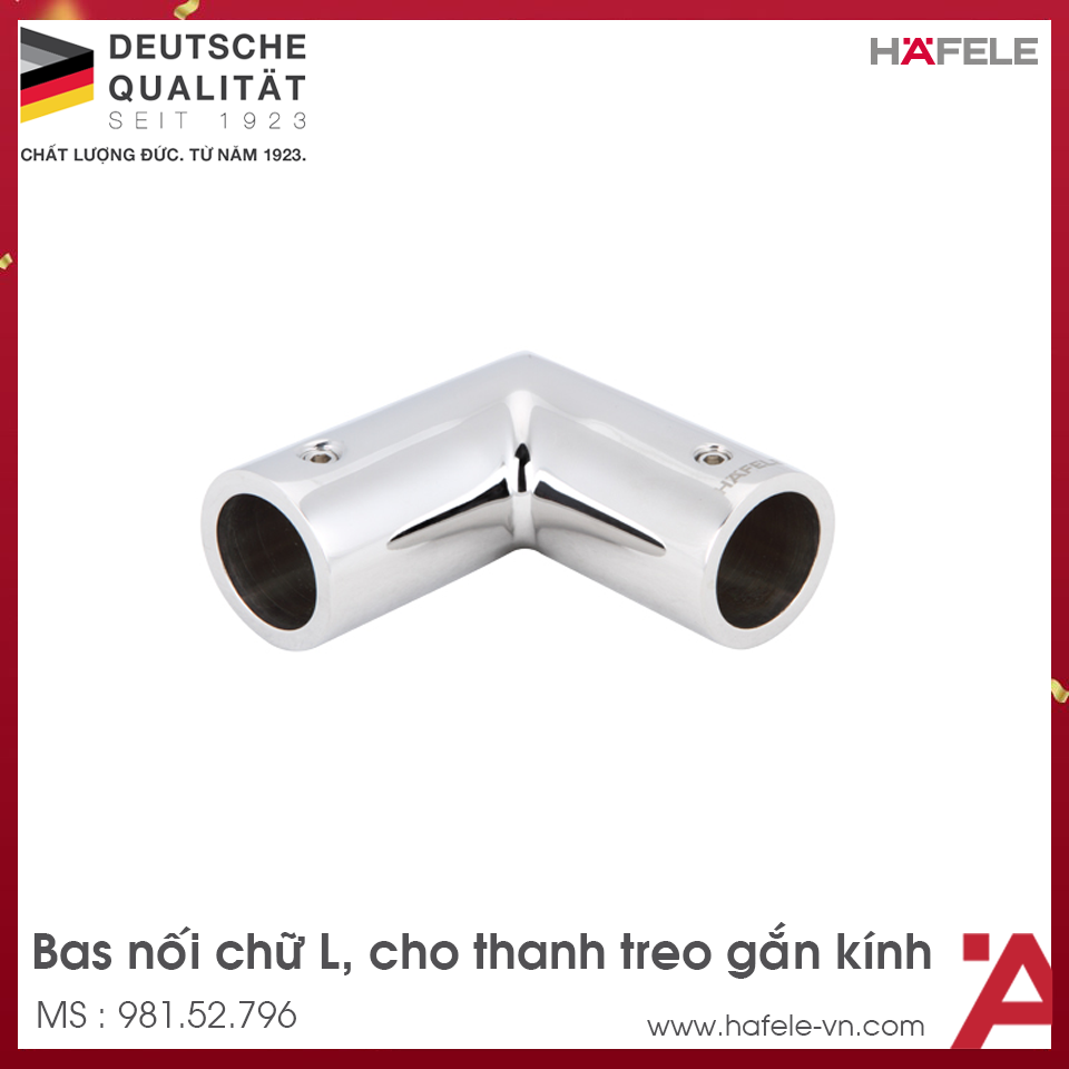 Bas Nối Chữ L Phòng Tắm Kính Hafele 981.52.796