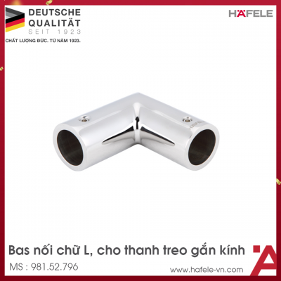 Bas Nối Chữ L Phòng Tắm Kính Hafele 981.52.796