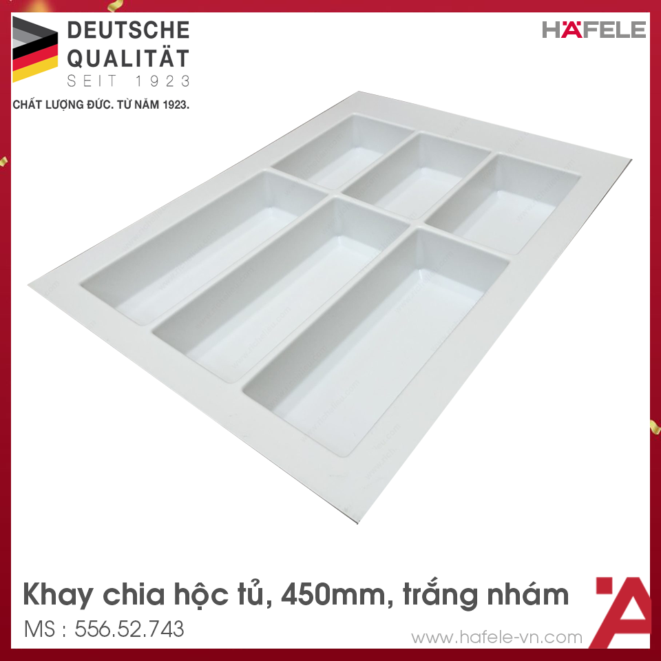 Khay Chia Classico Trắng R450mm Hafele 556.52.743