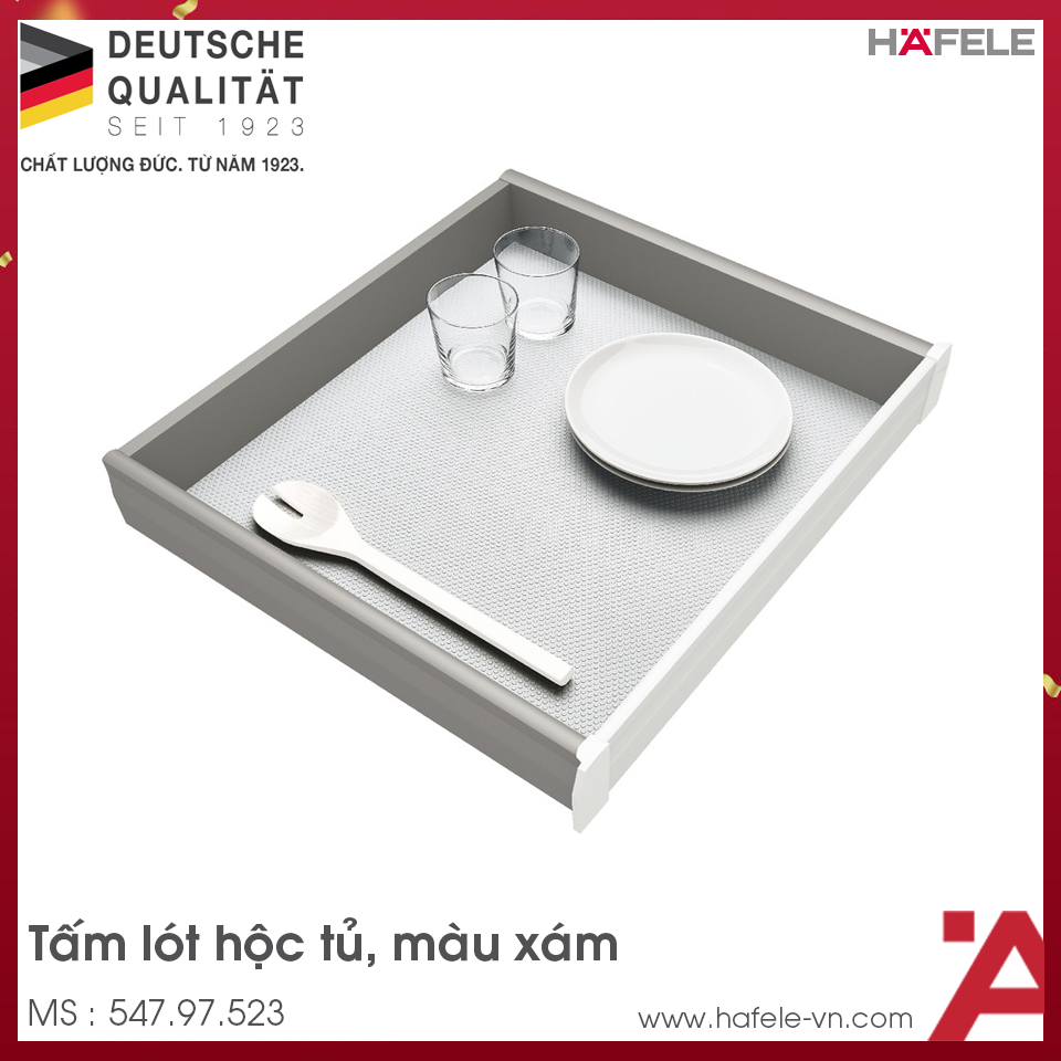 Tấm Lót Hộc Tủ Cuốn Màu Xám Hafele 547.97.523