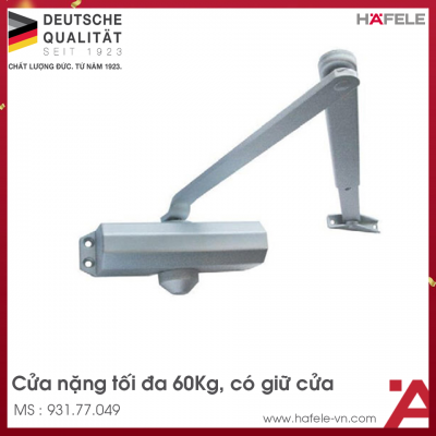 Thiết Bị Đóng Cửa Tự Động 60Kg EN3 Hafele 931.77.049