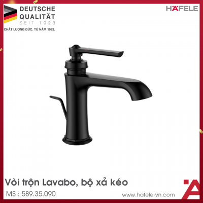 Vòi Trộn Lavabo Kyoto 100 Có Xả Kéo Hafele 589.35.090