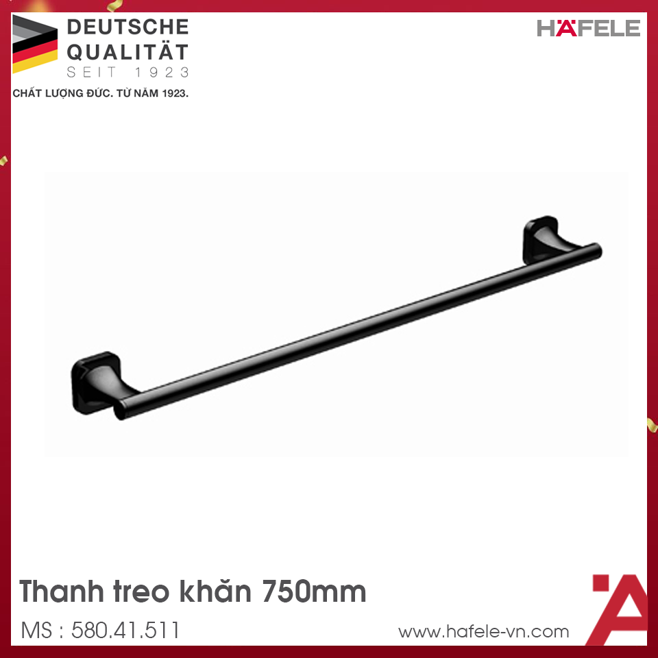 Thanh Treo Khăn Đơn 750mm Hafele 580.41.511