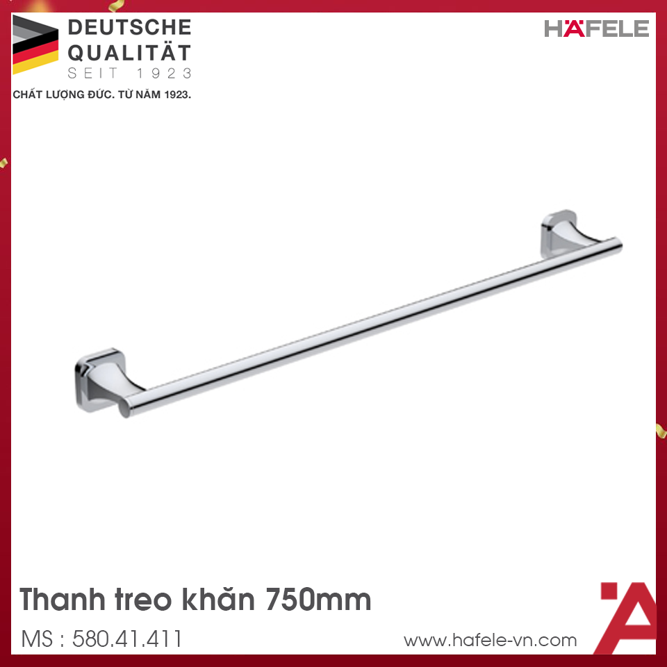 Thanh Treo Khăn Tắm Đơn 750mm Hafele 580.41.411