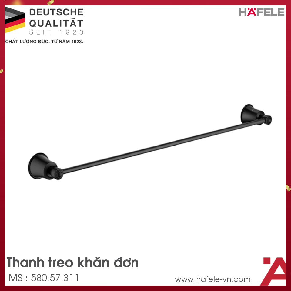 Thanh Treo Khăn Đơn Kyoto 600 Hafele 580.57.311