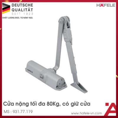 Thiết Bị Đóng Cửa Tự Động 80Kg EN2-4 Hafele 931.77.119