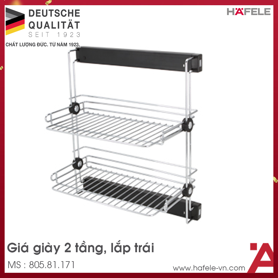 Giá Giày 2 Tầng Lắp Trái Hafele 805.81.171