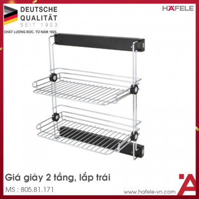 Giá Giày 2 Tầng Lắp Trái Hafele 805.81.171