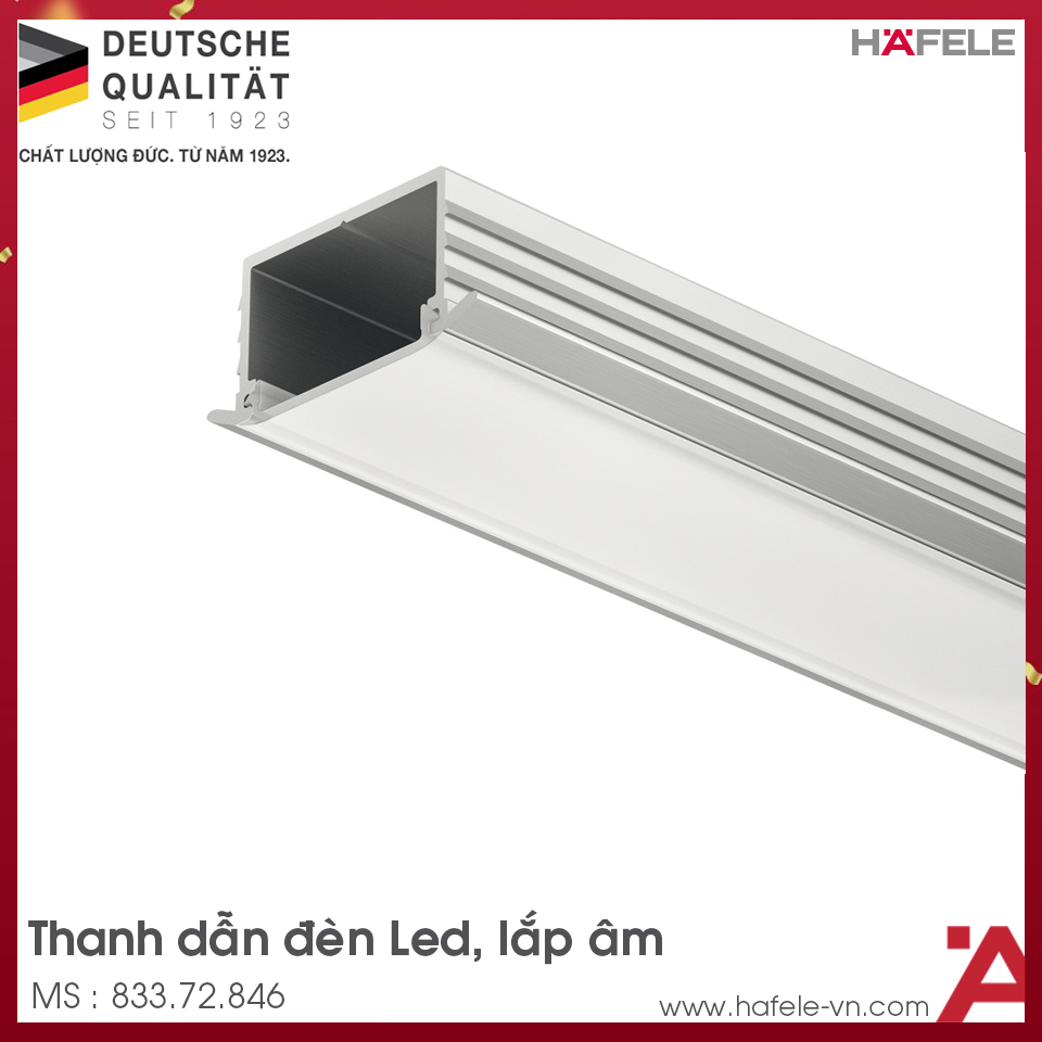 Thanh Nhôm Gắn Âm Hafele 833.72.846