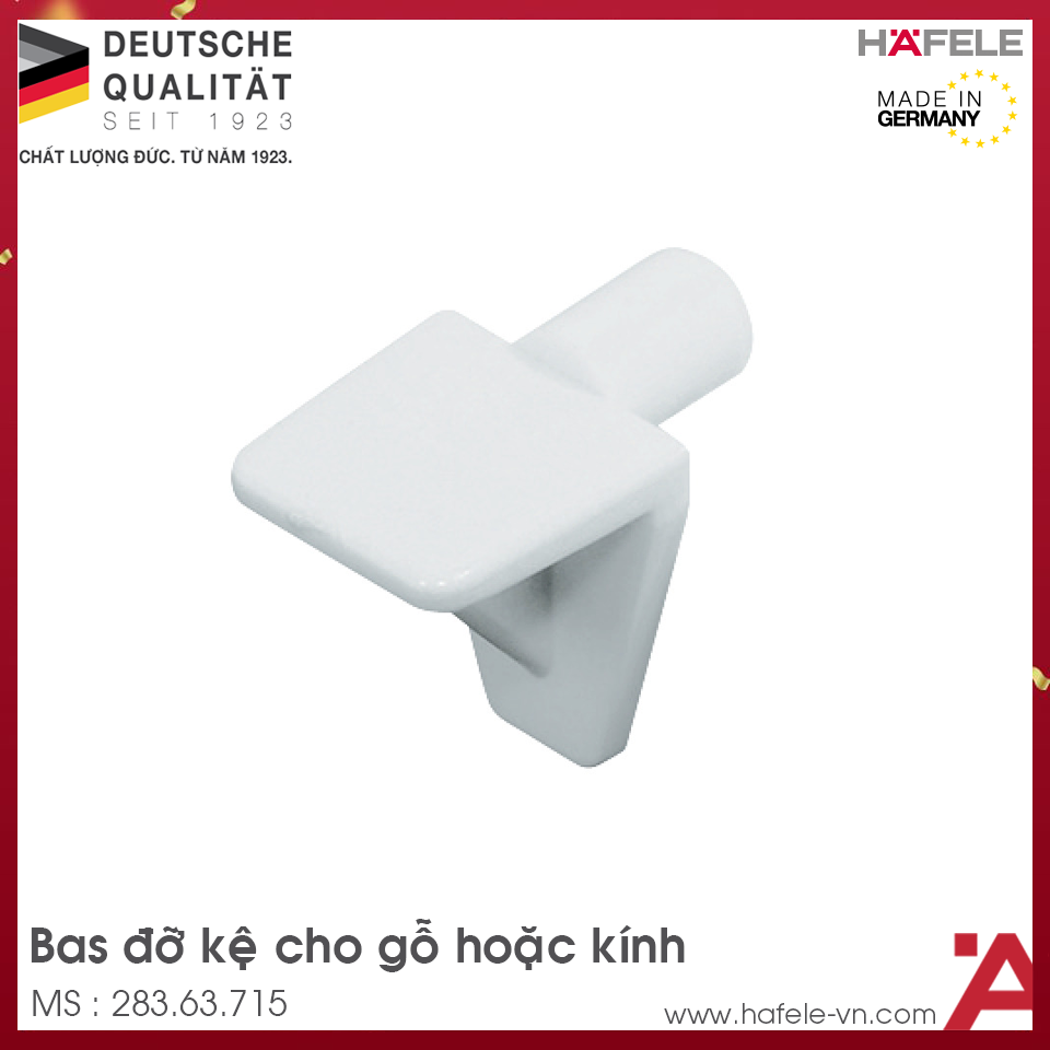 Bas Đỡ Kệ Loại Lắp Nhấn Hafele 283.63.715