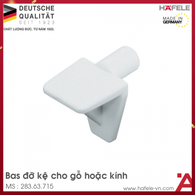 Bas Đỡ Kệ Loại Lắp Nhấn Hafele 283.63.715