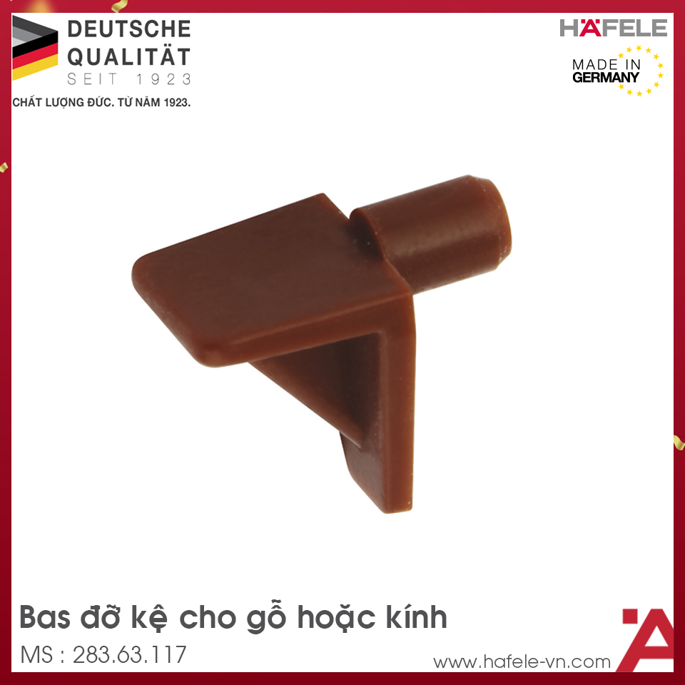 Bas Đỡ Kệ Loại Lắp Nhấn Hafele 283.63.117