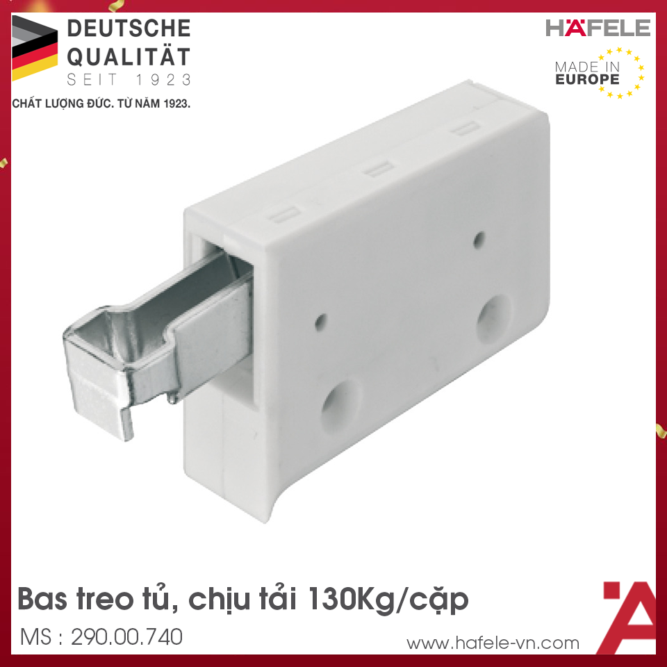 Bas Treo Tủ Tường 130Kg Hafele 290.00.740