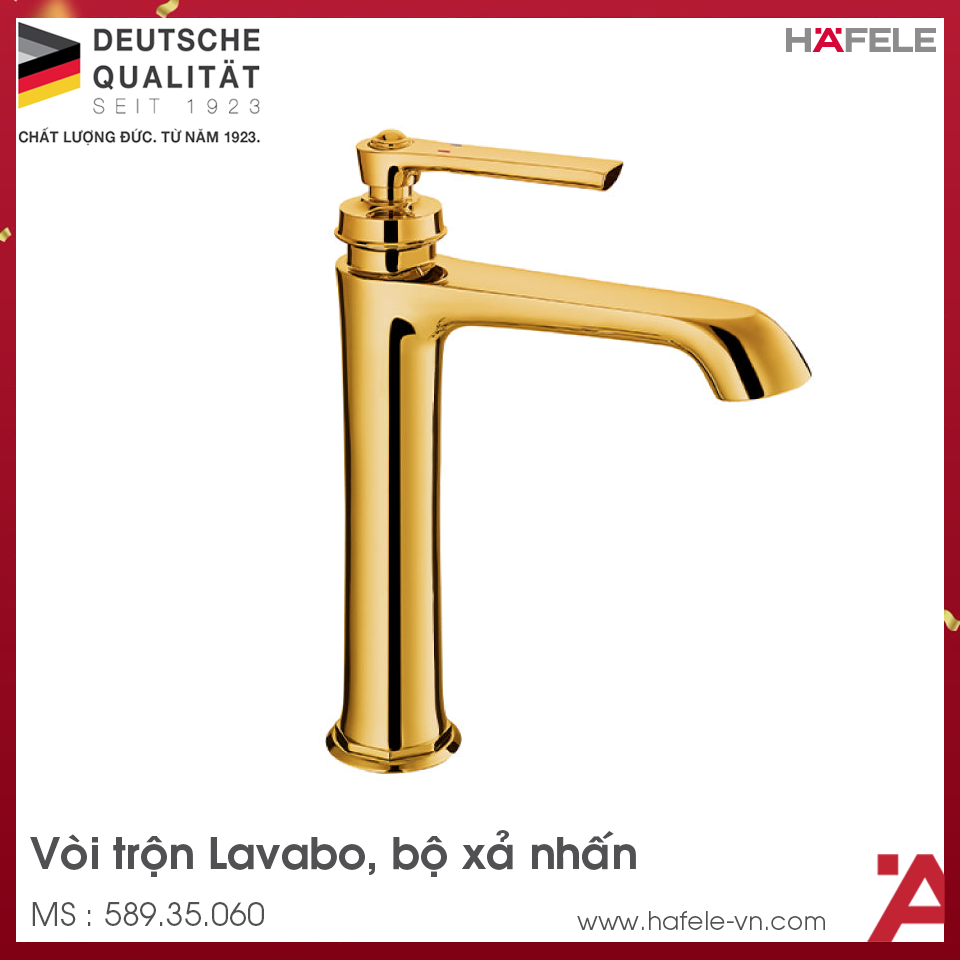 Vòi Trộn Lavabo Kyoto 180 Xả Nhấn Hafele 589.35.060