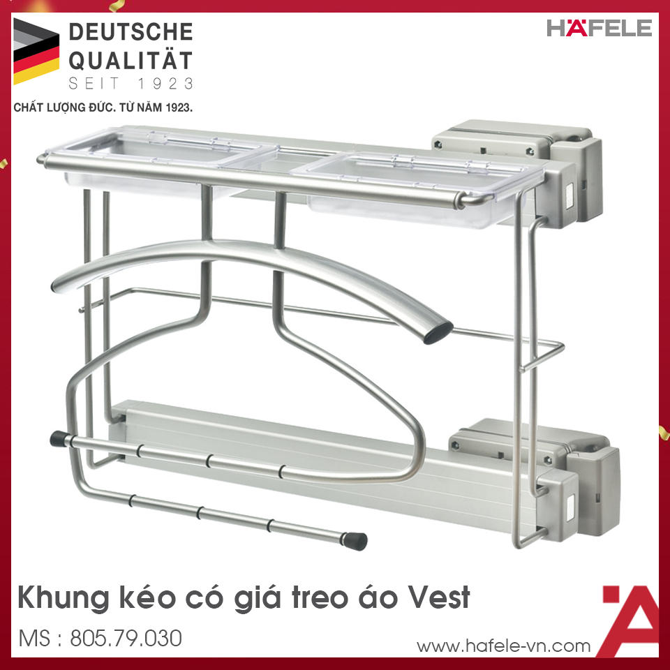 Khung Kéo Có Giá Treo Áo Vest Hafele 805.79.030
