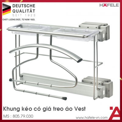 Khung Kéo Có Giá Treo Áo Vest Hafele 805.79.030