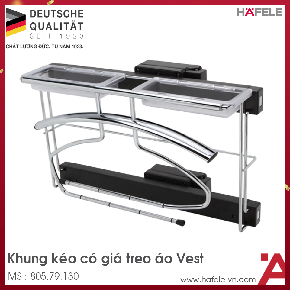 Khung Kéo Có Giá Treo Áo Vest Hafele 805.79.130