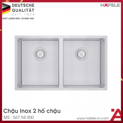 Chậu Rửa Inox HS22-SSN2S90P Hafele 567.94.000