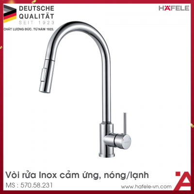 Vòi Rửa Chén Inox Cảm Ứng Hafele 570.58.231