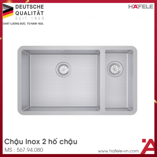 Chậu Rửa Inox HS21-SSN2S80P Hafele 567.94.080