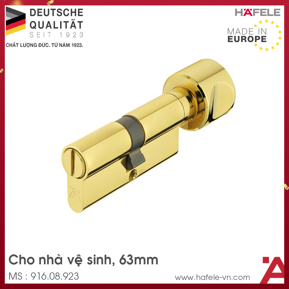 Ruột Khóa Cửa Vệ Sinh 63mm Hafele 916.08.923