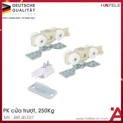 Bộ Phụ Kiện Cửa Trượt 250Kg Silent 250/A Hafele 489.40.027
