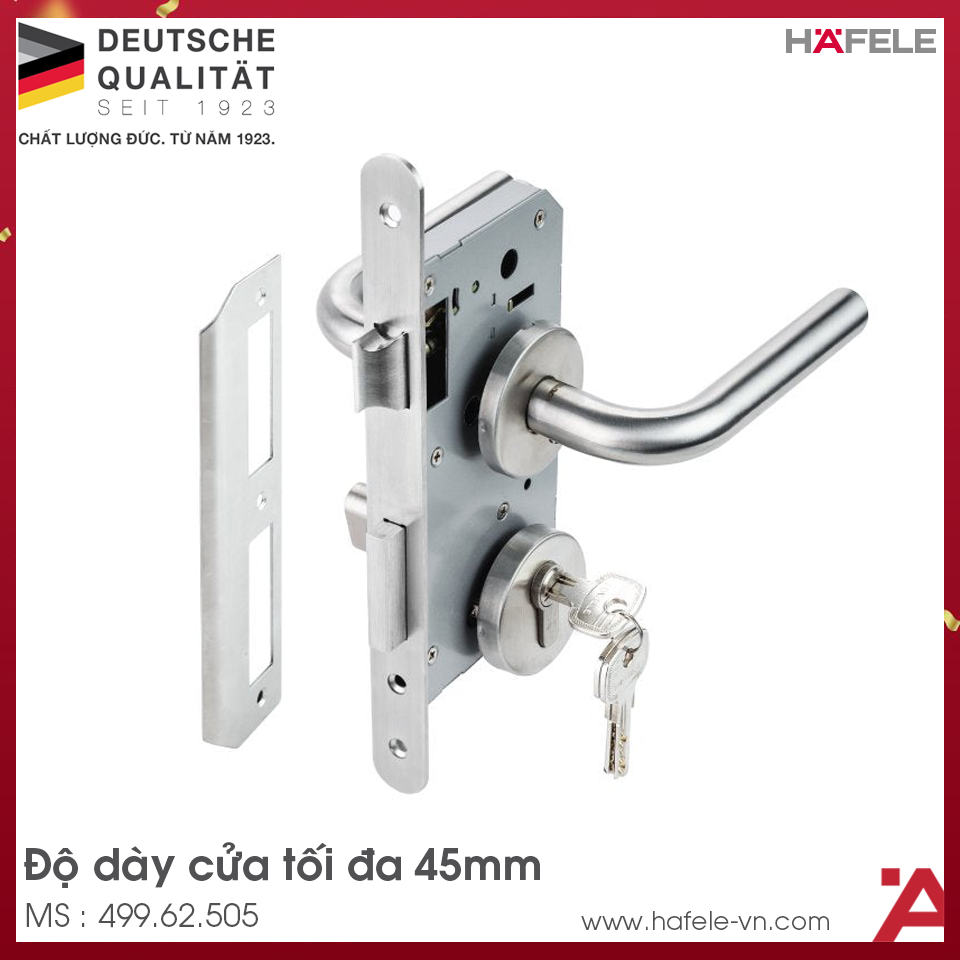 Bộ Khóa Cửa Tay Nắm Chụp DIY Hafele 499.62.505