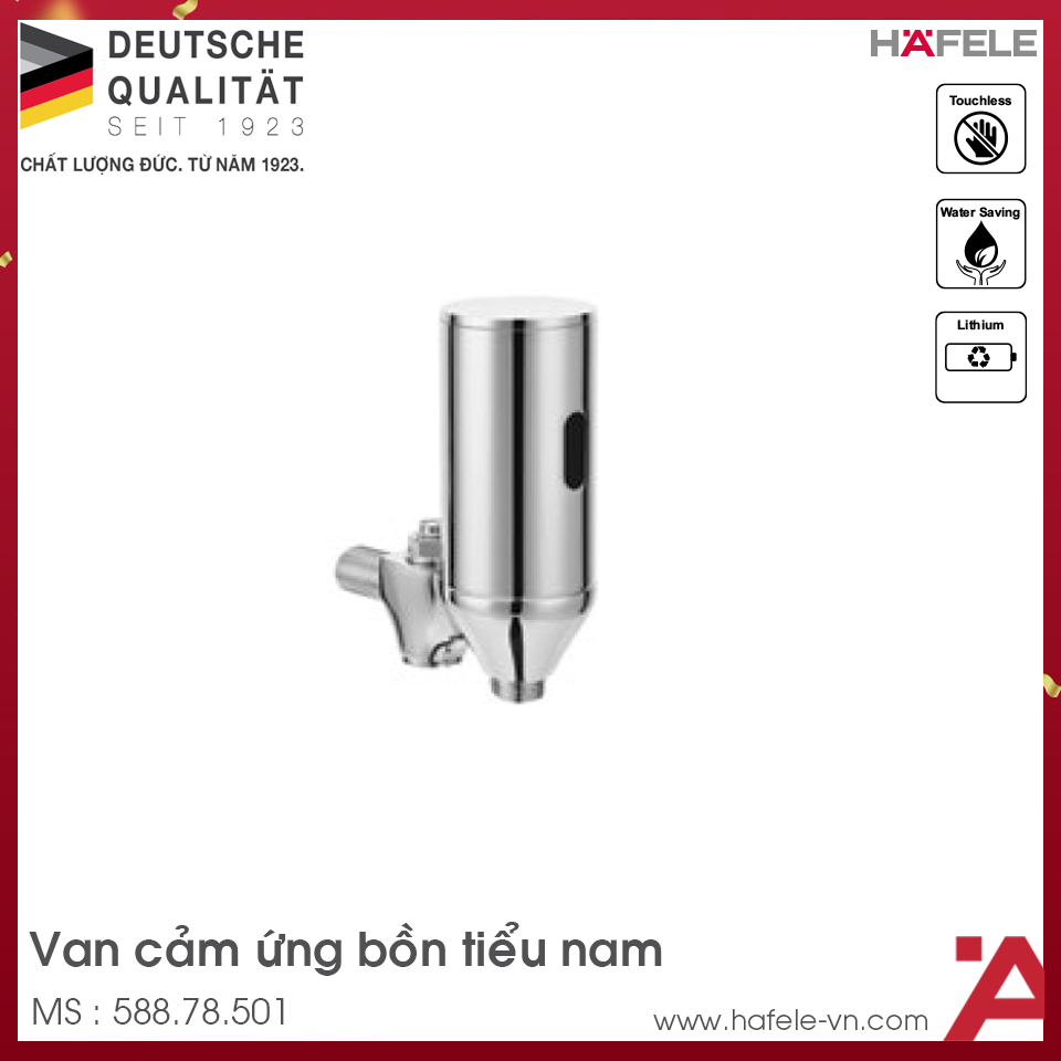 Van Cảm Ứng Bồn Tiểu Nam Hafele 588.78.501