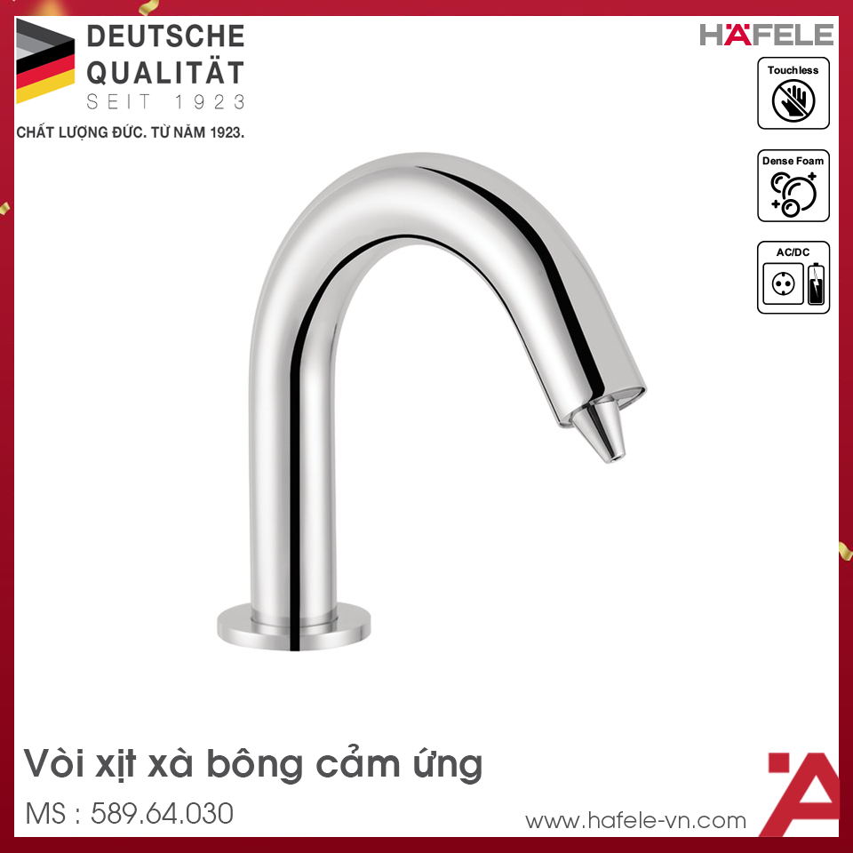 Vòi Xịt Xà Bông Cảm Ứng Đặt Bàn H70 Hafele 589.64.030