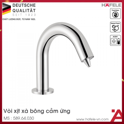 Vòi Xịt Xà Bông Cảm Ứng Đặt Bàn H70 Hafele 589.64.030