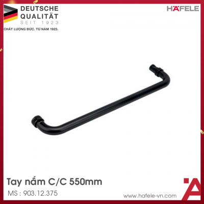 Tay Nắm Phòng Tắm Kính 550mm Hafele 903.12.375