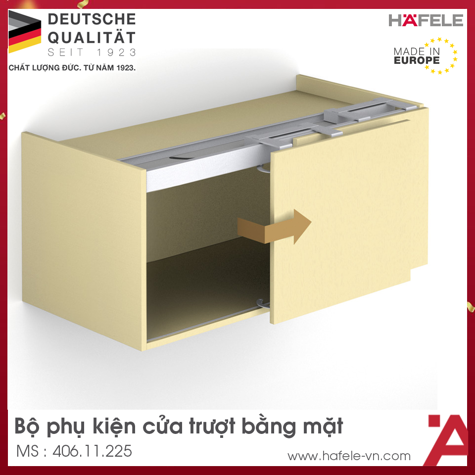 Phụ Kiện Cửa Trượt Bằng Mặt S/OS 20FB Hafele 406.11.225