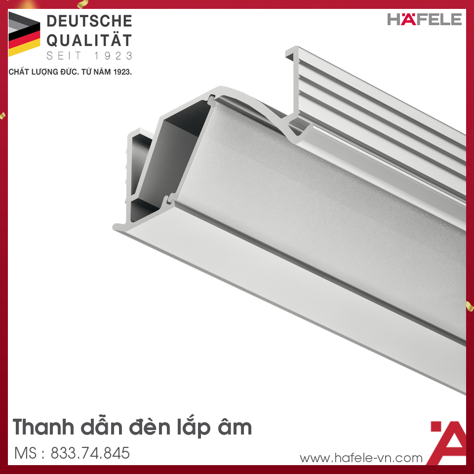 Thanh Dẫn Đèn Led Góc Chiếu Nghiêng Hafele 833.74.845